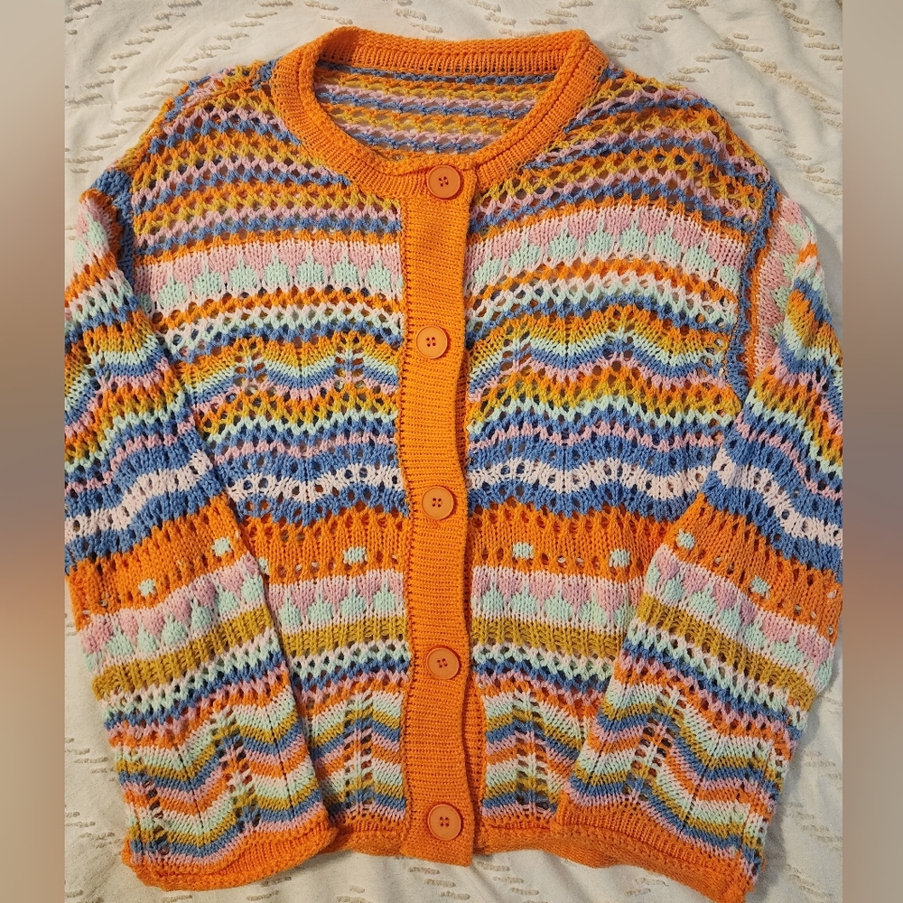 Colorful Striped Women's Sweater